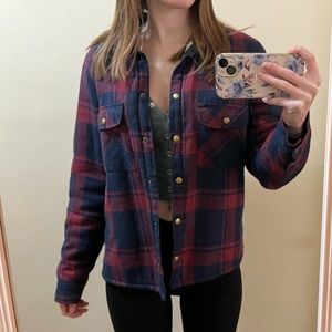 Plaid Sherpa Jacket